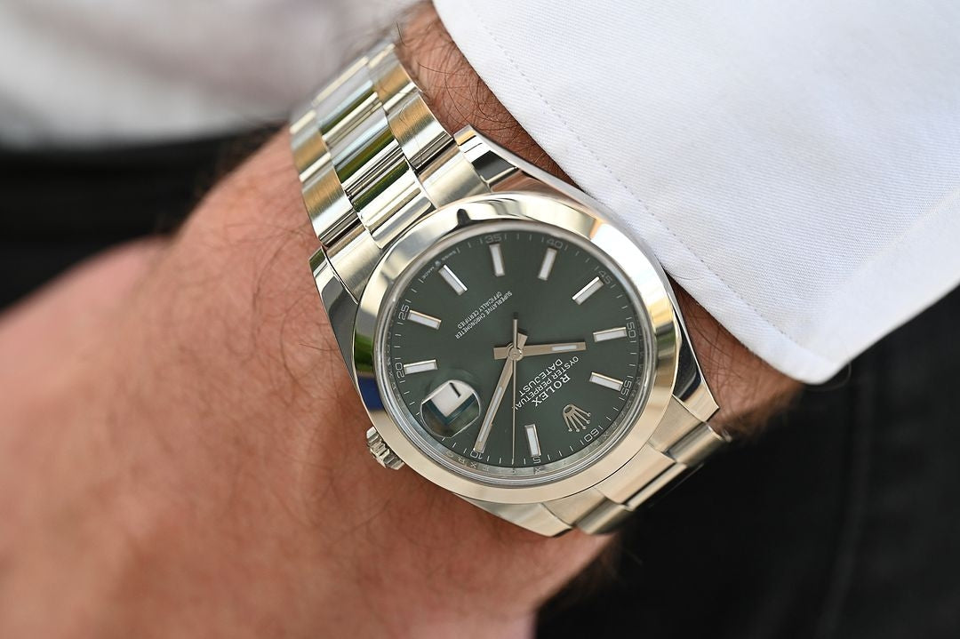 Rolex Green dial Silver metal Belt Watch Rajkumar Rao