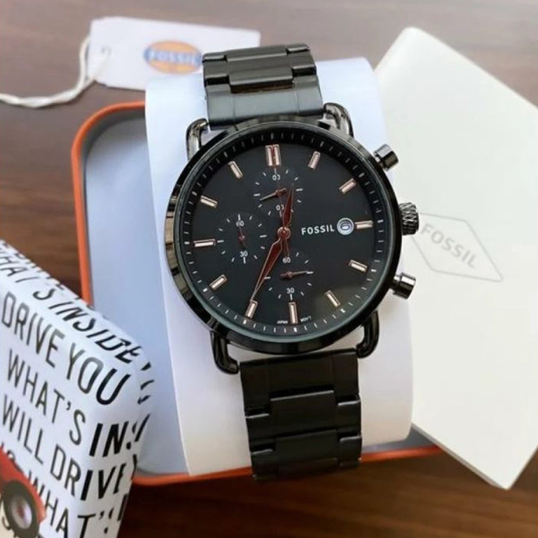 Fossil Black Metal Watch A