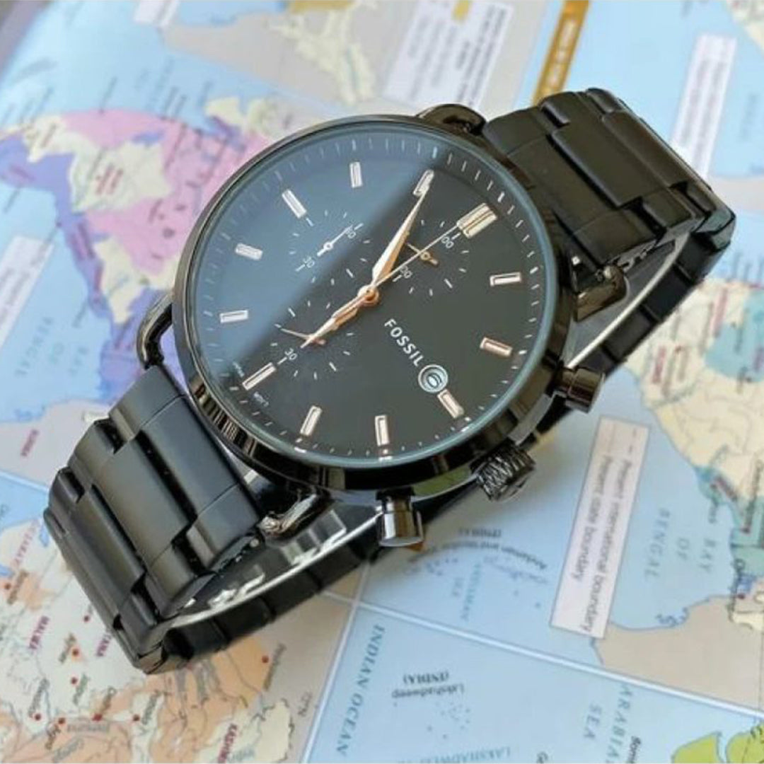 Fossil Black Metal Watch A