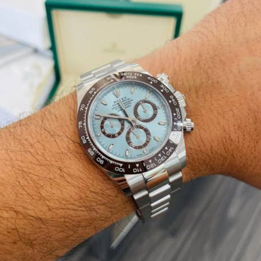 ROLEX DAYTONA ICE BLUE DAILMS DHONI EDITION