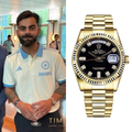 ROLEX DAYDATE GOLD BLACK DAIMOND VIRAT KOHLI EDITION