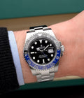 Rolex Gmt Master Silver Black Metal Watch B