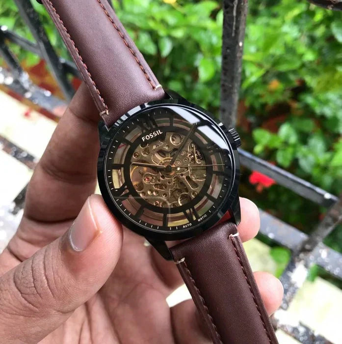 Fossil Townsman Brown Leather Automatic watch